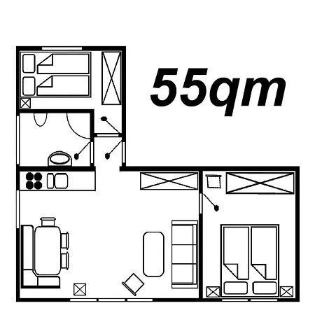 Strandrobbe-3 Apartmán Cuxhaven